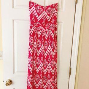 Strapless maxi dress 👗